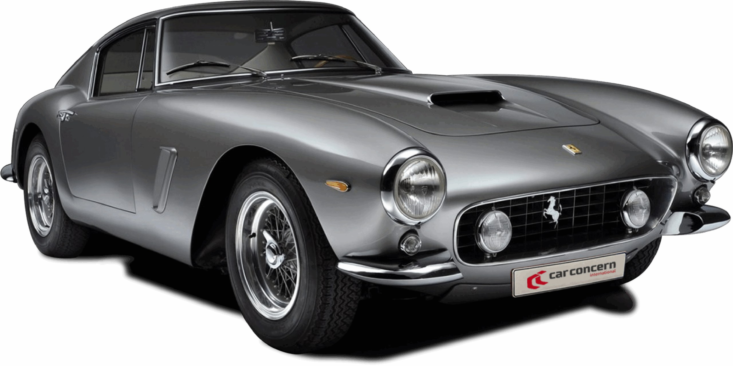Ferrari 250 GT met Car Concern-kentekenplaat