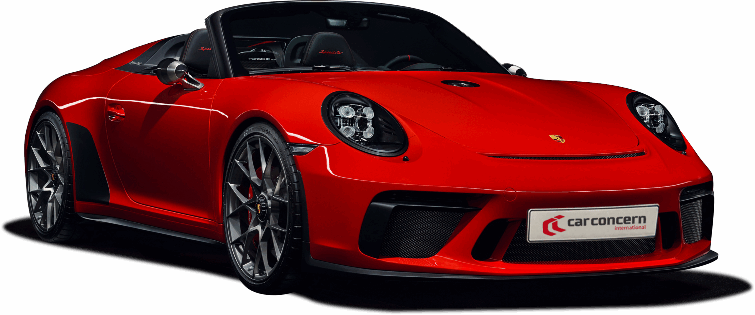 Porsche 911 Speedster met Car Concern-kentekenplaat